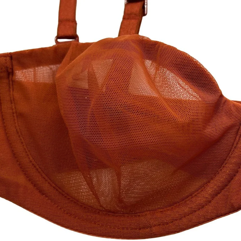 SKIMS Ultra‎ Fine Mesh Strapless Bra Convertible Chili 32A - Picture 5 of 11